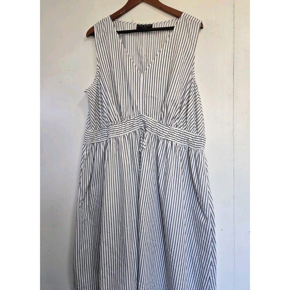 Lane Bryant Dress Womens 20 Plus Striped Boho Beach Preppy Babydoll Travel